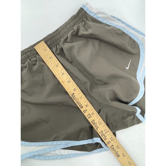 Nike Dri Fit Women's Gray Lined Running Yoga Activewear Shorts Size Medium - Picture 12 of 13